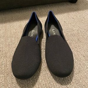 Black rothy loafers